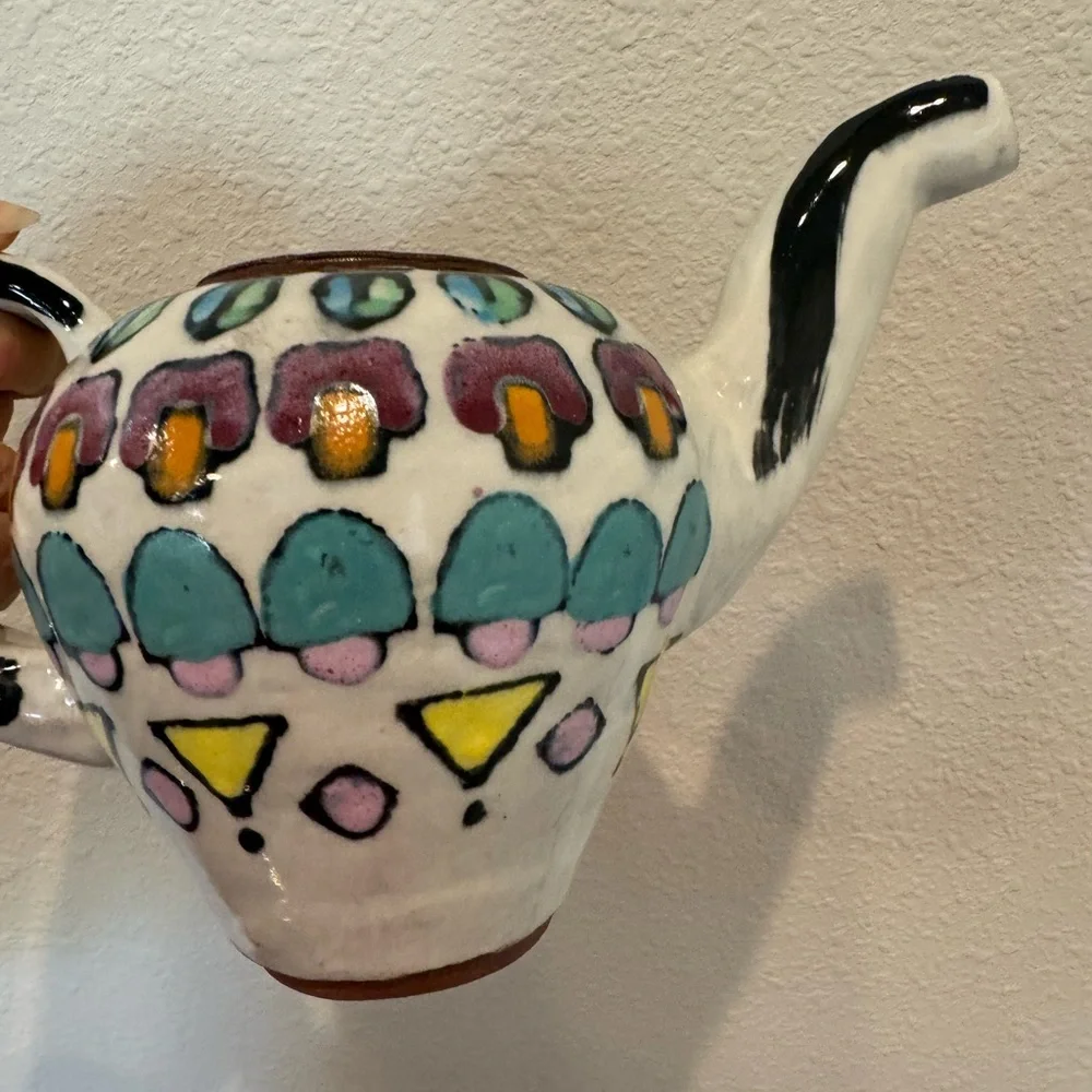 Rare Tom Phinney Hand Crafted Signed Tea Pot US Artist from Ohio